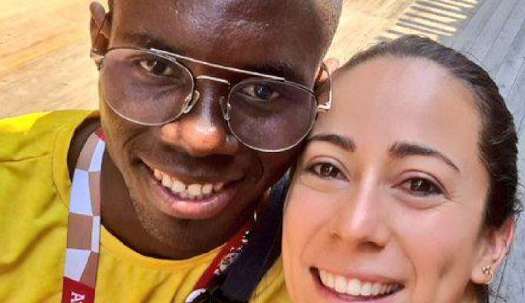 Yuberjen Martínez y Mariana Pajón