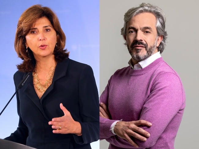 María Ángela Holguín y Juan Daniel Oviedo