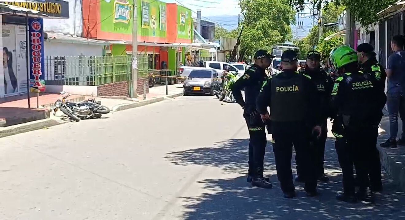 Ataque sicarial en el barrio La Victoria. / Foto: Noticias de Impacto.