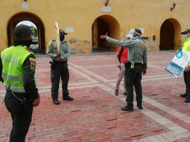 166 comparendos por incumplir medidas en el Centro Histórico de Cartagena