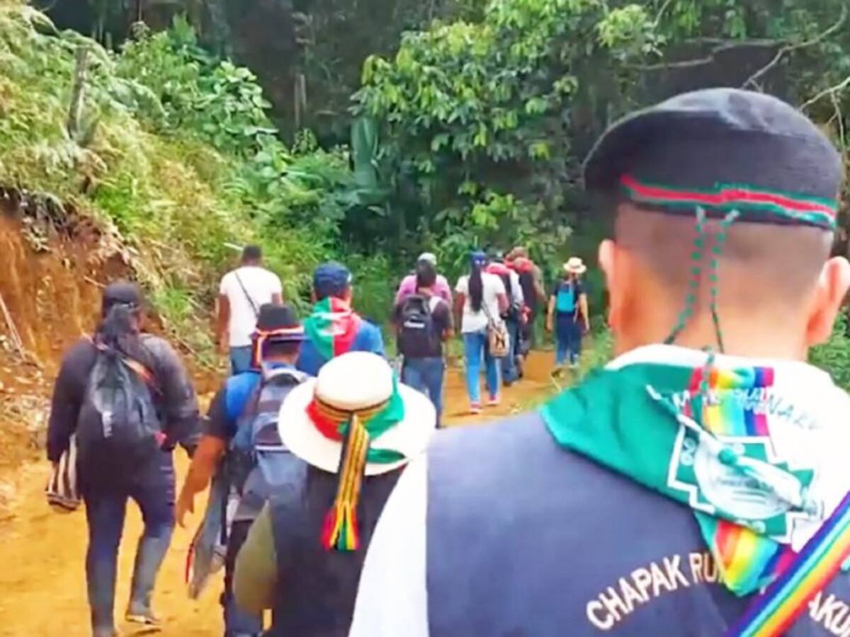 Guardia Indígena rescató a dos niños reclutados por disidencias en Cauca