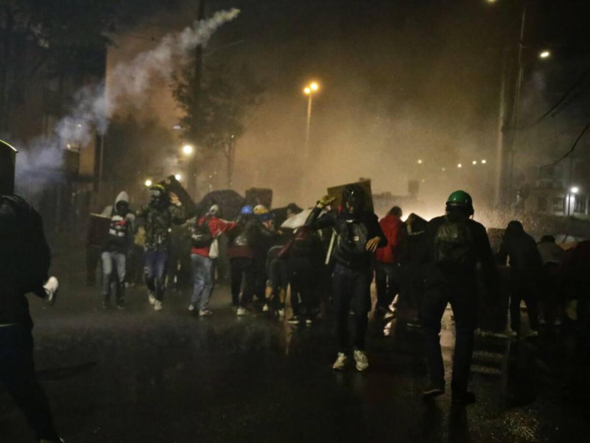 61 personas atendidas en Bogotá, en medio de enfrentamientos