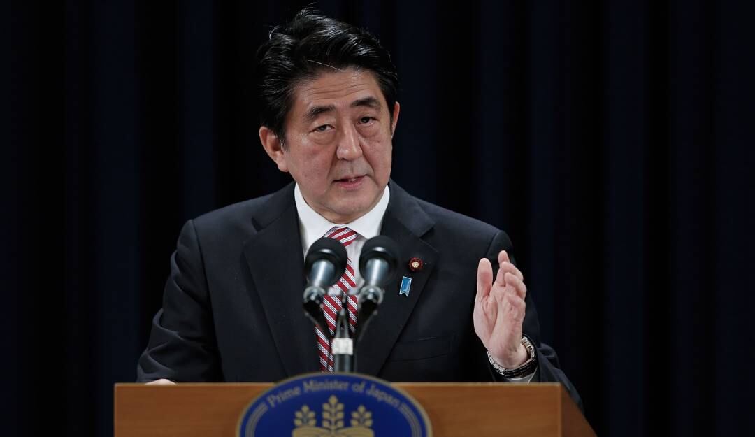 Imagen de referencia dex primer minsitro de Japón, Shinzo Abe. Foto: Getty