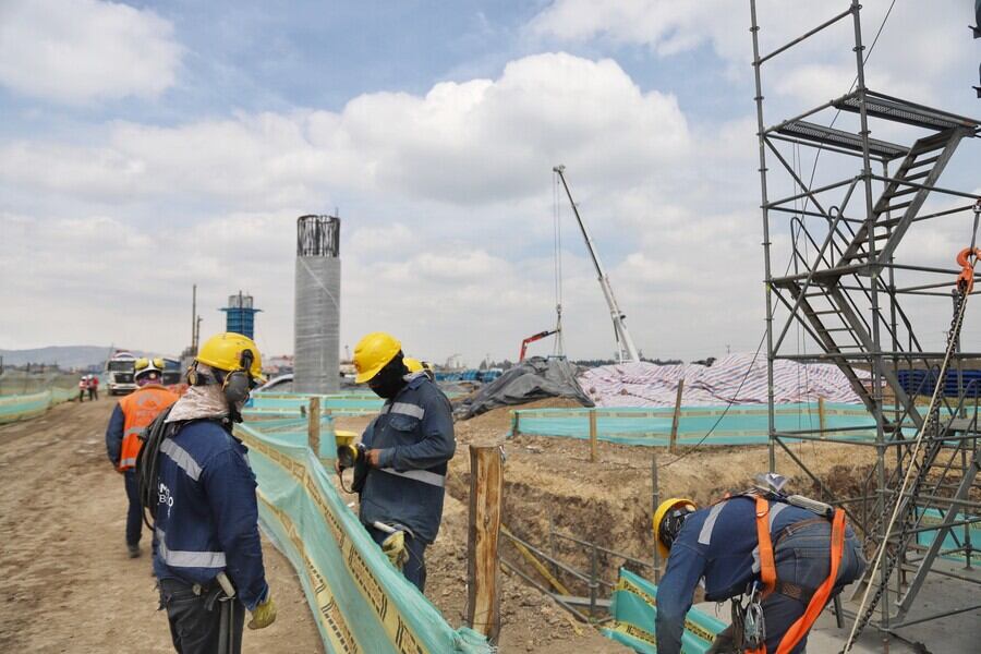 Obras del Metro de Bogotá. Foto: Colprensa.
