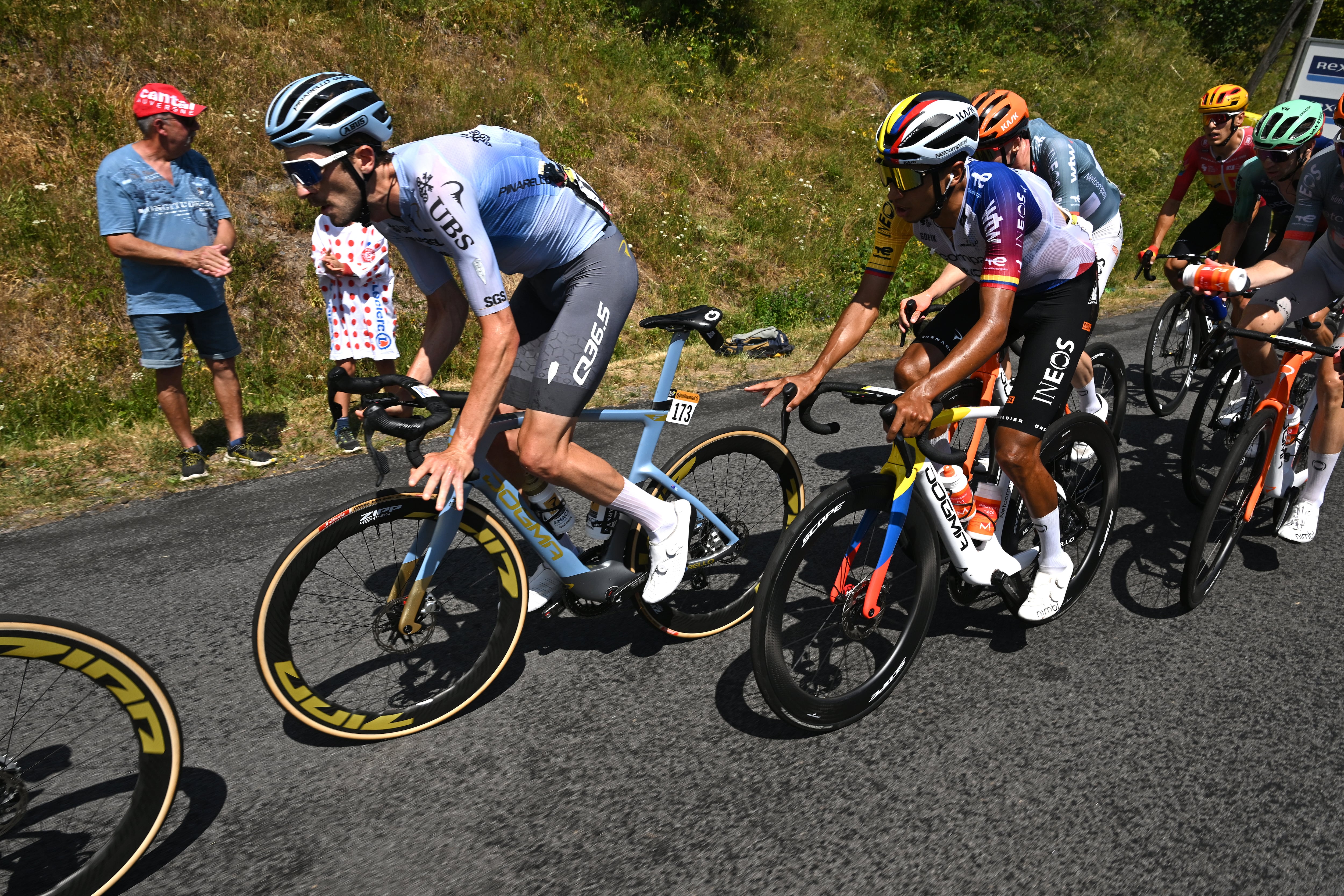Egan Bernal een la etapa 100 del Tour de Francia - Getty Images