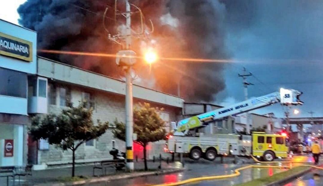 La conflagración se produjo en la madrugada