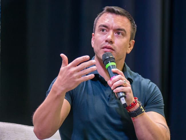 El presidente Daniel Noboa envió al Parlamento dos proyectos con los que se busca “fortalecer sectores estratégicos de energía y minería” y hacer más eficiente “el gasto de los gobiernos locales”.
EFE/ Mauricio Torres