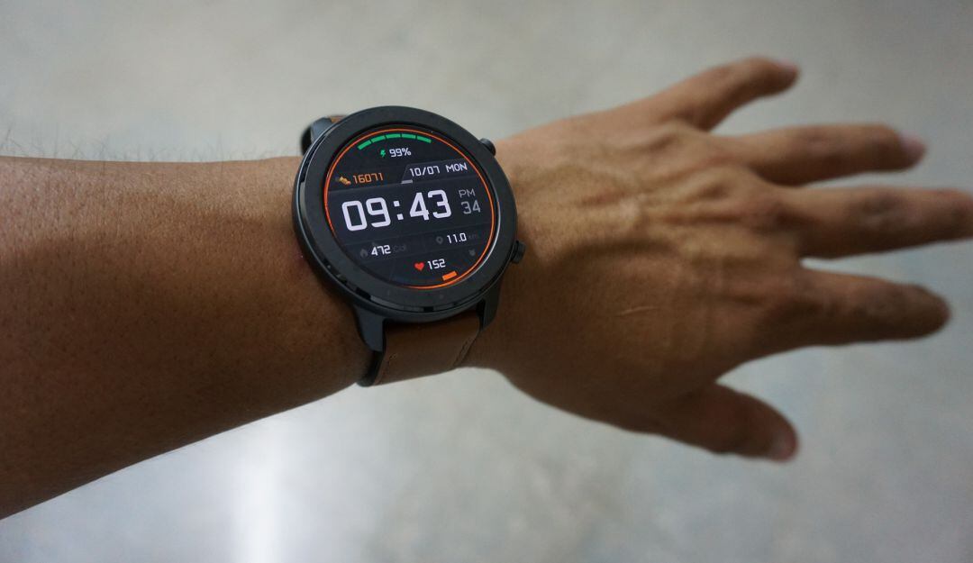 Vista de un smartwatch o reloj inteligente