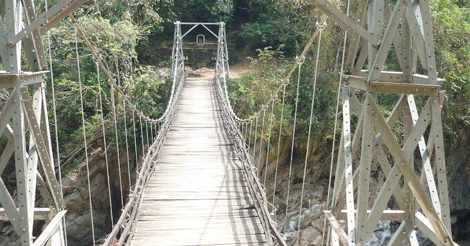Puente destruído en Ituango