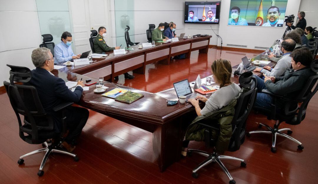 El mandatario adelantó un Consejo de Seguridad Virtual