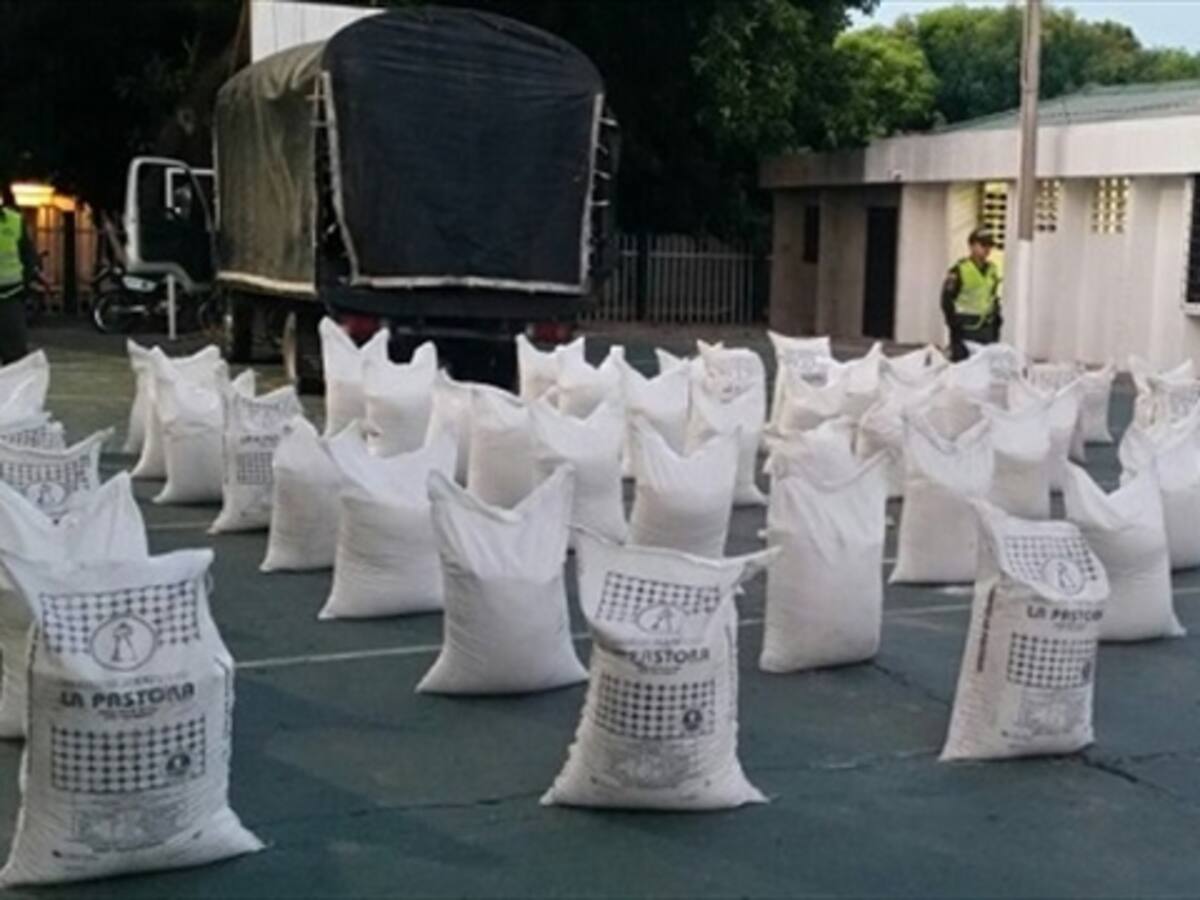 Decomisan 4 toneladas de azúcar de contrabando entre La Guajira y Cesar