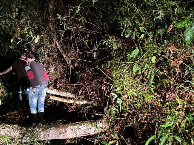 Movimientos en masa en Campamento, norte de Antioquia. Foto: Cortesía
