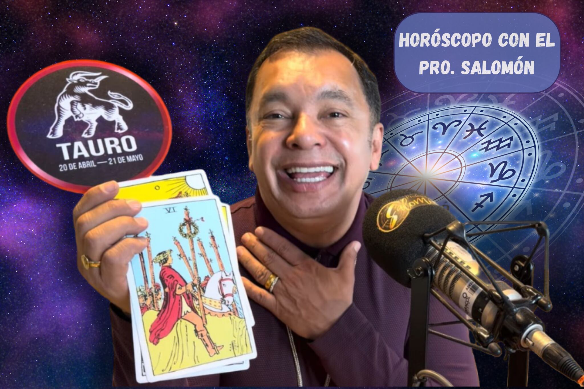 Él es el profesor Salomón, experto en la lectura del Horóscopo y el Tarot (Crédito: Profesor) // imagen del horóscopo tomada de Getty Imagenes (Autora: sarayut Thaneerat)