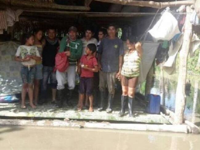 Habitantes de Arauca afectados por invierno.