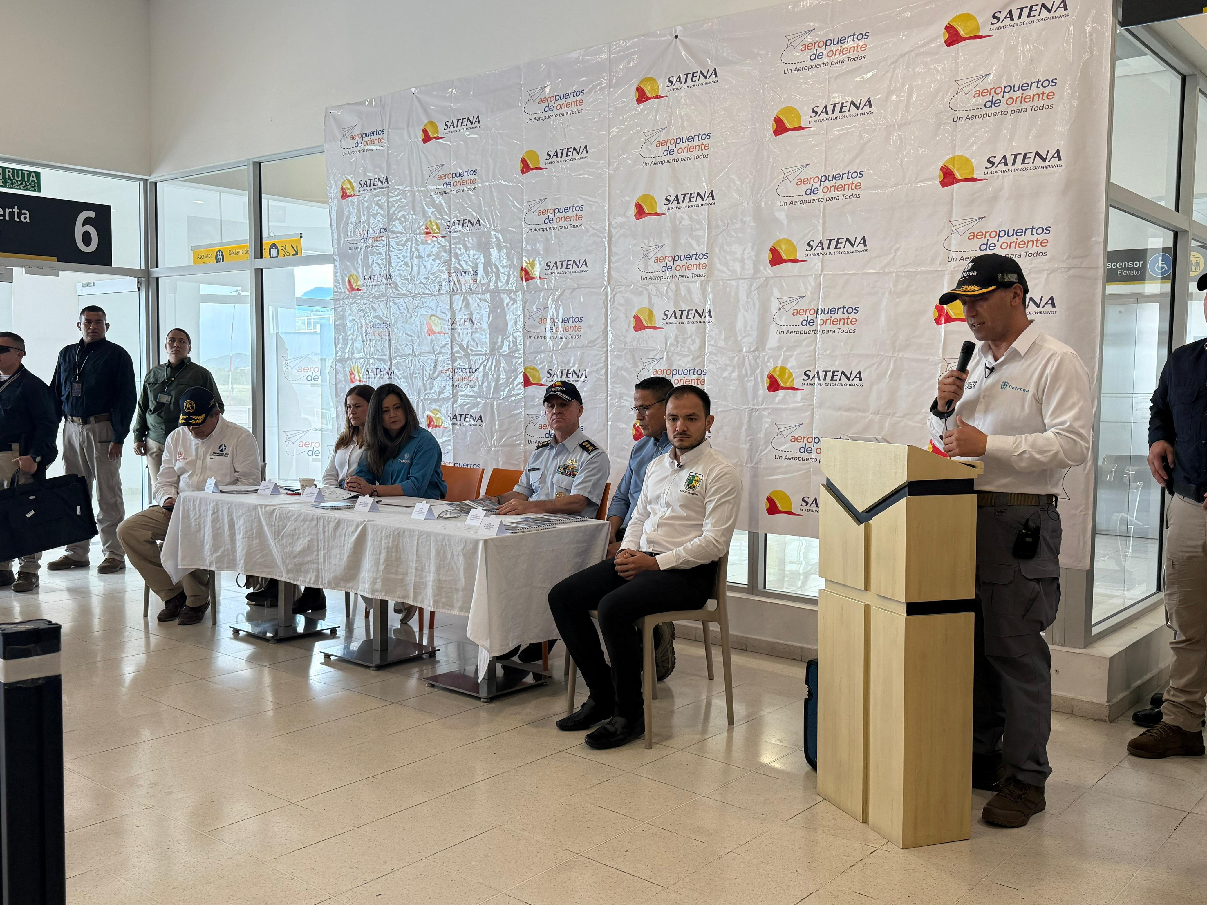 Ministro de Defensa, Pedro Sánchez, desde Cúcuta. / Foto: Caracol Radio Cúcuta.