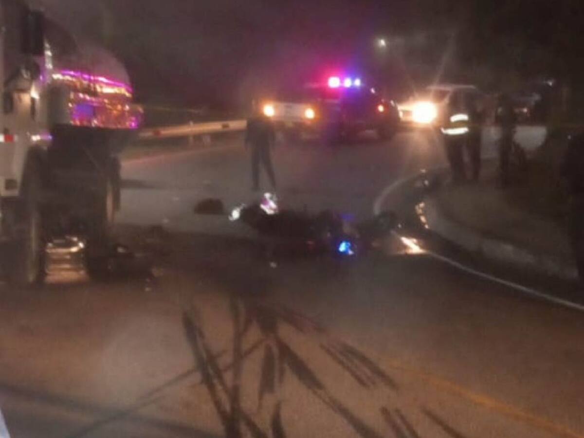 Un muerto y una mujer herida deja aparatoso accidente en La Unión, Antioquia