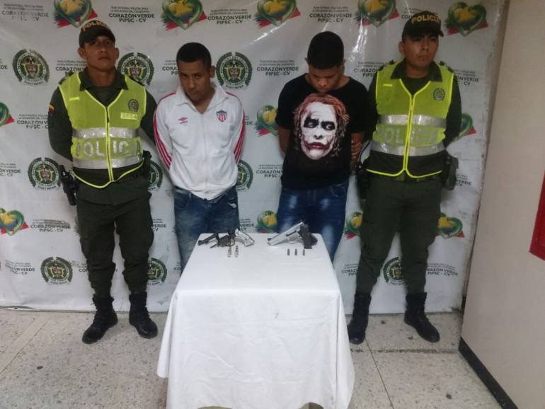 Miguel Torregrosa y Cristian Avila, presuntos sicarios.