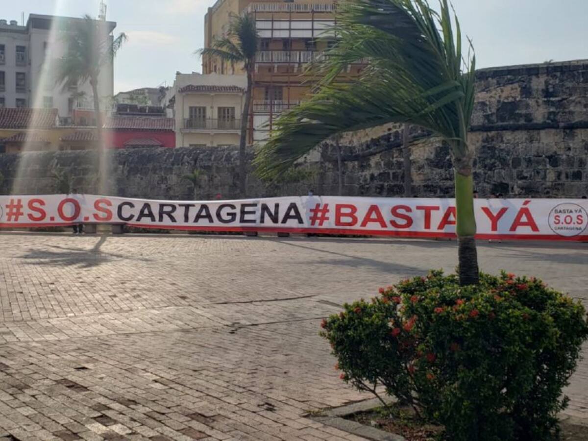 Líderes sociales realizaron plantón en Cartagena contra ola de homicidios