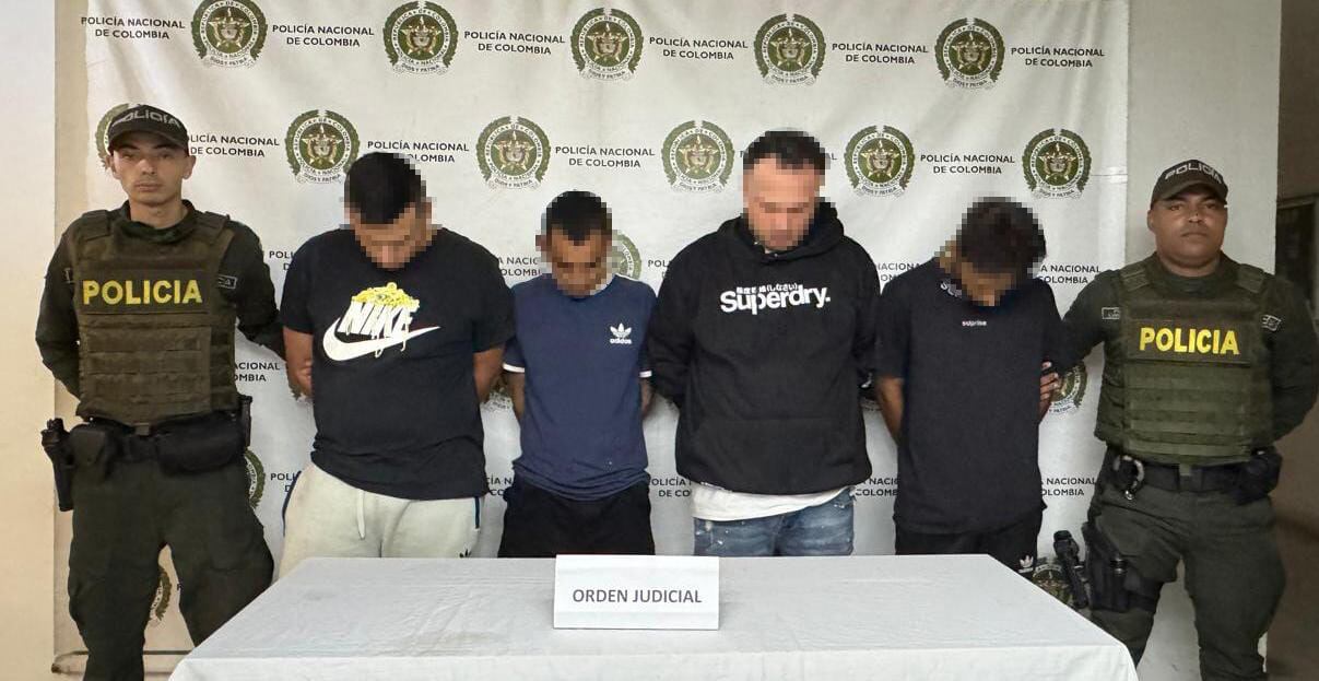 Capturaron a falsos conductores que atracaban a turistas en Medellín. Foto: Policía Meval.