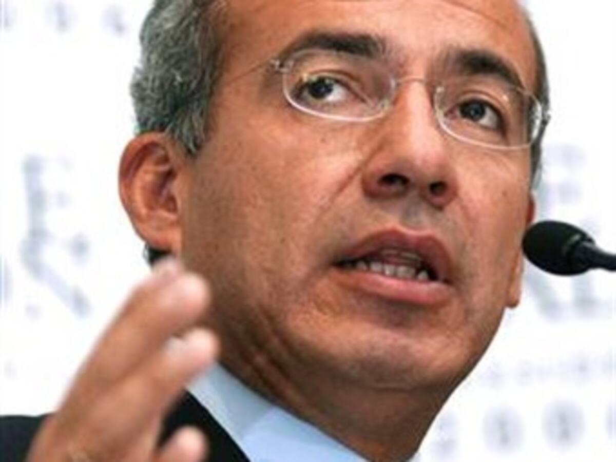 El presidente de México, Felipe Calderón, pide a países menos desarrollados hacer su parte contra cambio clima