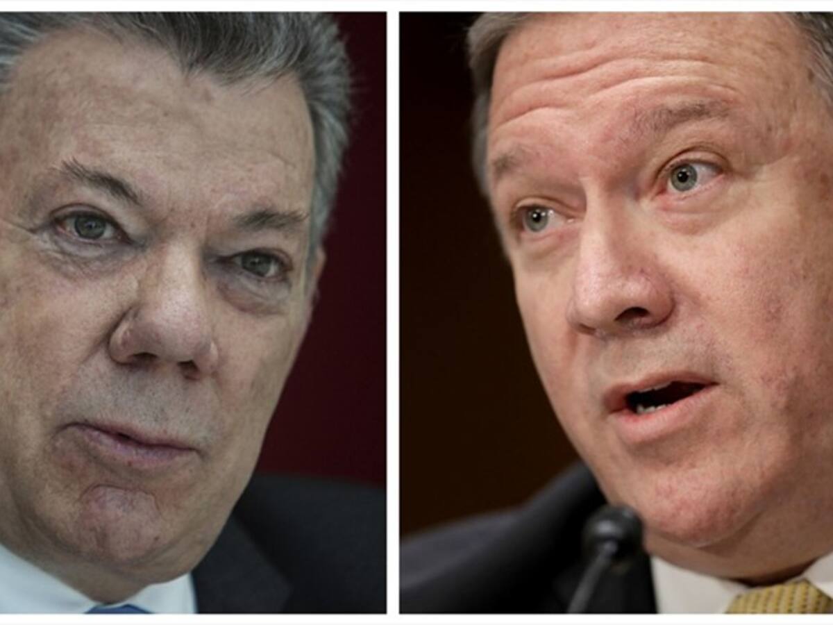 Santos y Mike Pompeo dialogaron sobre la extradición
