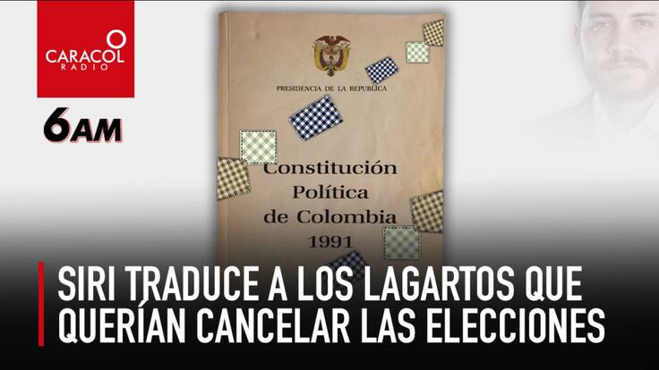 Siri traduce a los lagartos que querían cancelar las elecciones