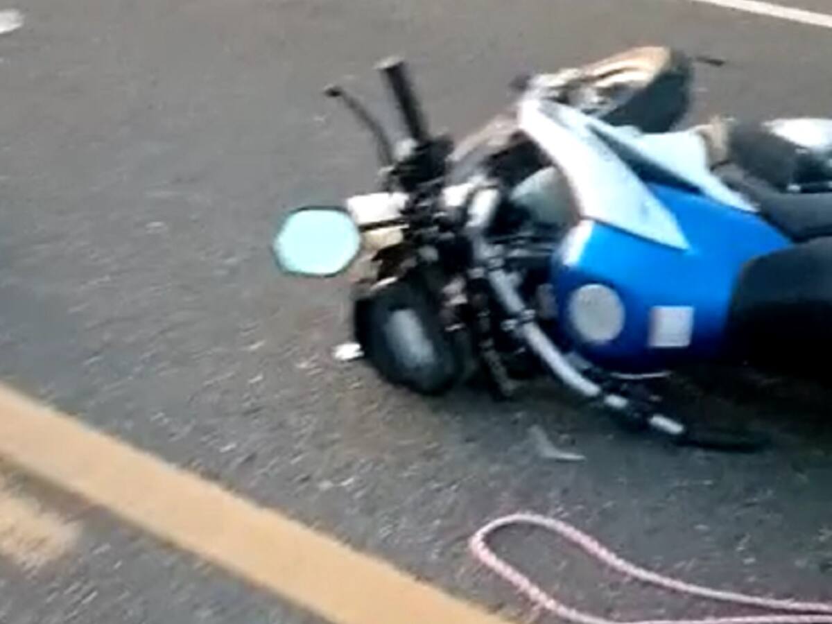 Accidente de tránsito dejó dos jóvenes heridos en la Vía al Mar