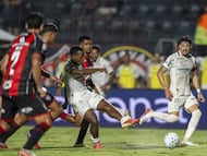Jhon Arias brilló con gol y asistencia en abultado triunfo del Palmeiras sobre Vitória en Liga. (Photo by Richard Callis/Sports Press Photo/Getty Images)