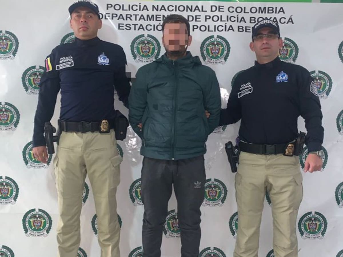 Capturado ‘El Barbero’ del Tren de Aragua en Boyacá: tenía circular de Interpol