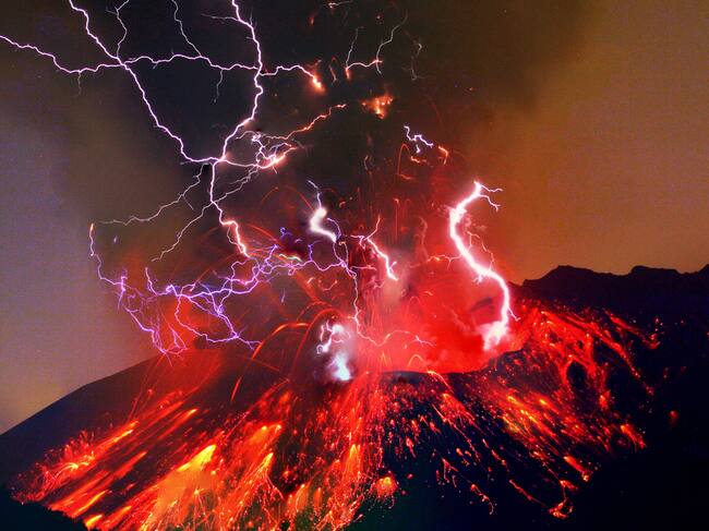 Erupción volcánica, imagen de referencia (Getty Images)