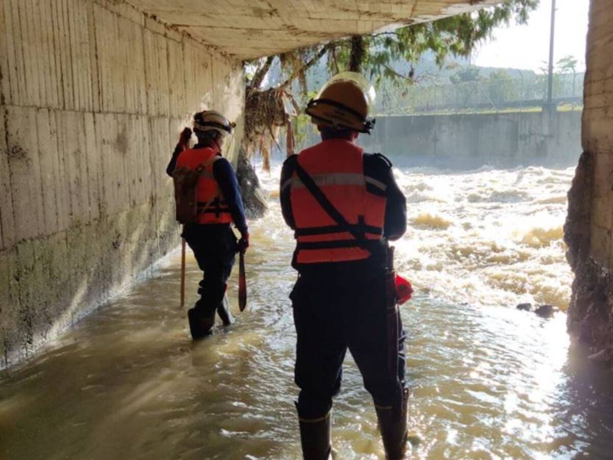 Instalan un PMU para buscar a la niña que cayó a una quebrada en Itagüí