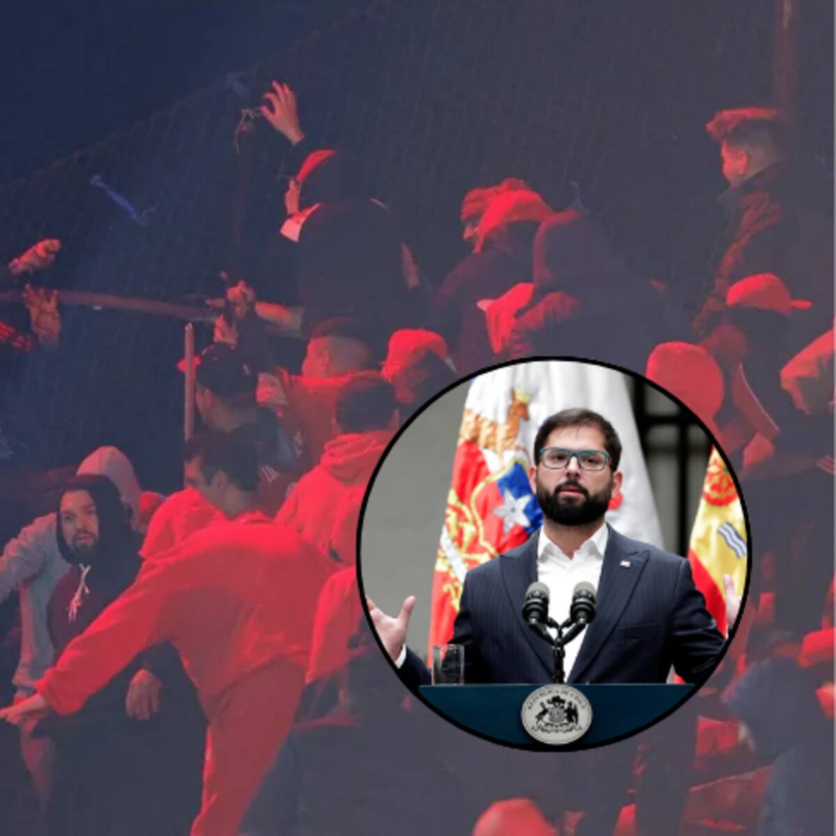 Violencia entre hinchas de Independiente y U de Chile: Boric responsabilizó a la Conmebol