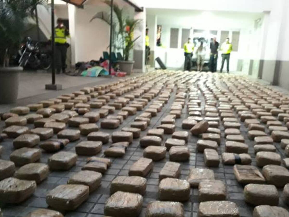 Incautan media tonelada de marihuana en el Tolima