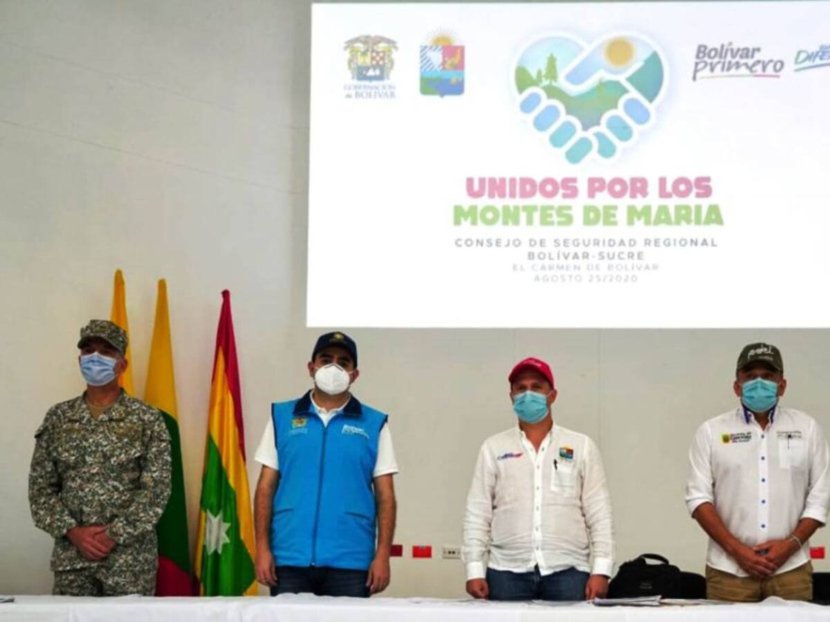 Acuerdan establecer Plan Regional de Seguridad para los Montes de María
