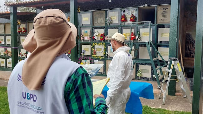 Unidad de Búsqueda interviene cementerio en el sur de Córdoba: buscan recuperar nueve cuerpos. Foto: UBPD (referencia).