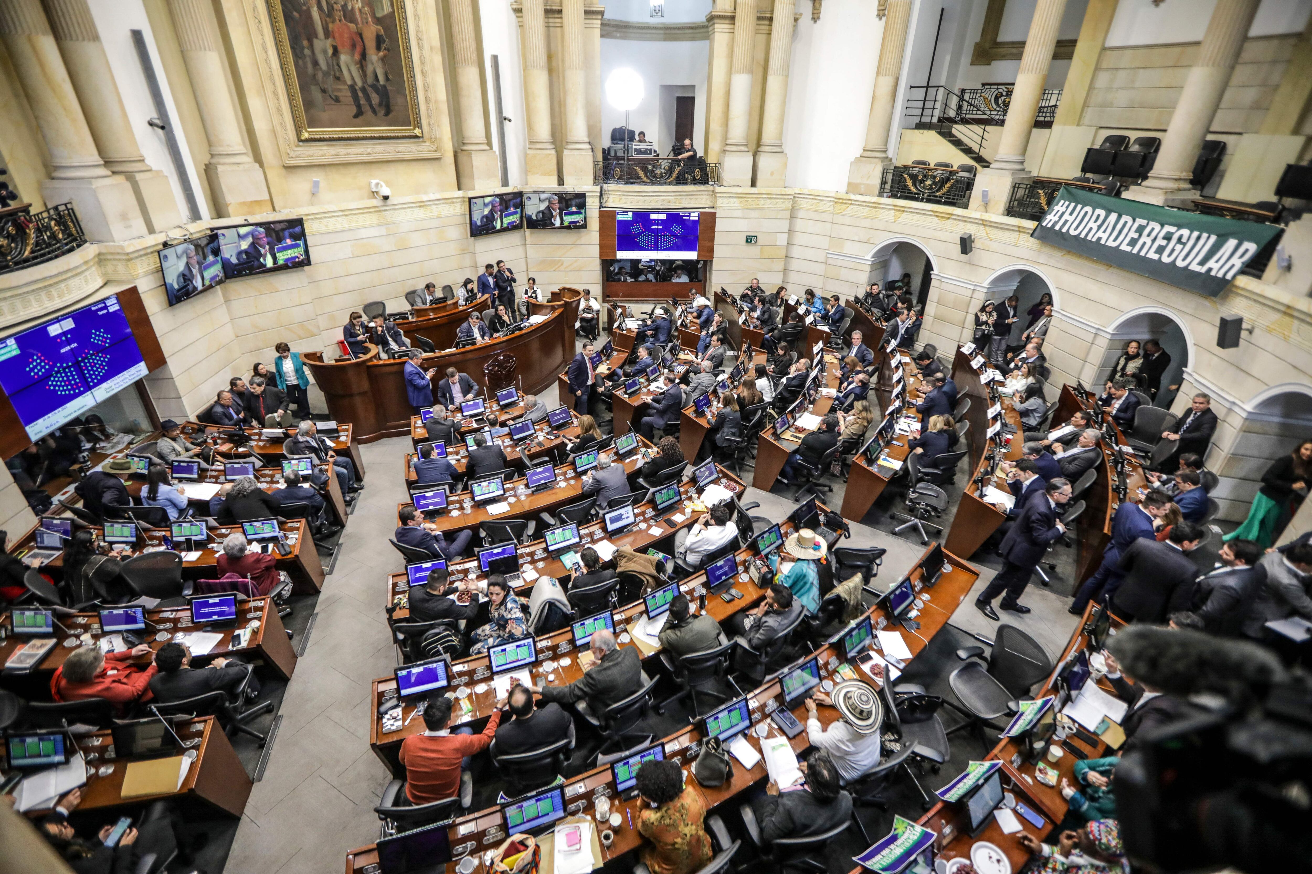 Congreso de la República de Colombia. FOTO: JUAN PABLO PINO/AFP via Getty Images)