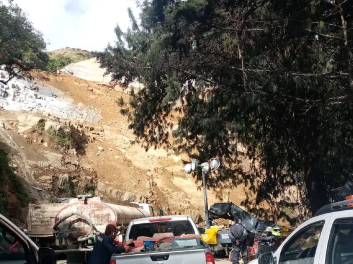 Cierres viales se reportan en la hacia el Alto de la Línea