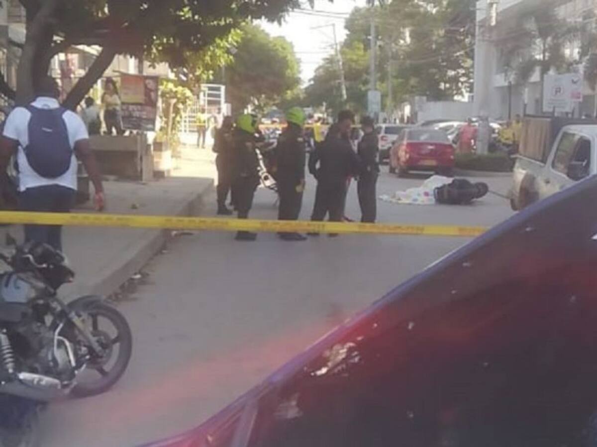 A balazos sicarios asesinaron a un hombre en vía pública de Cartagena