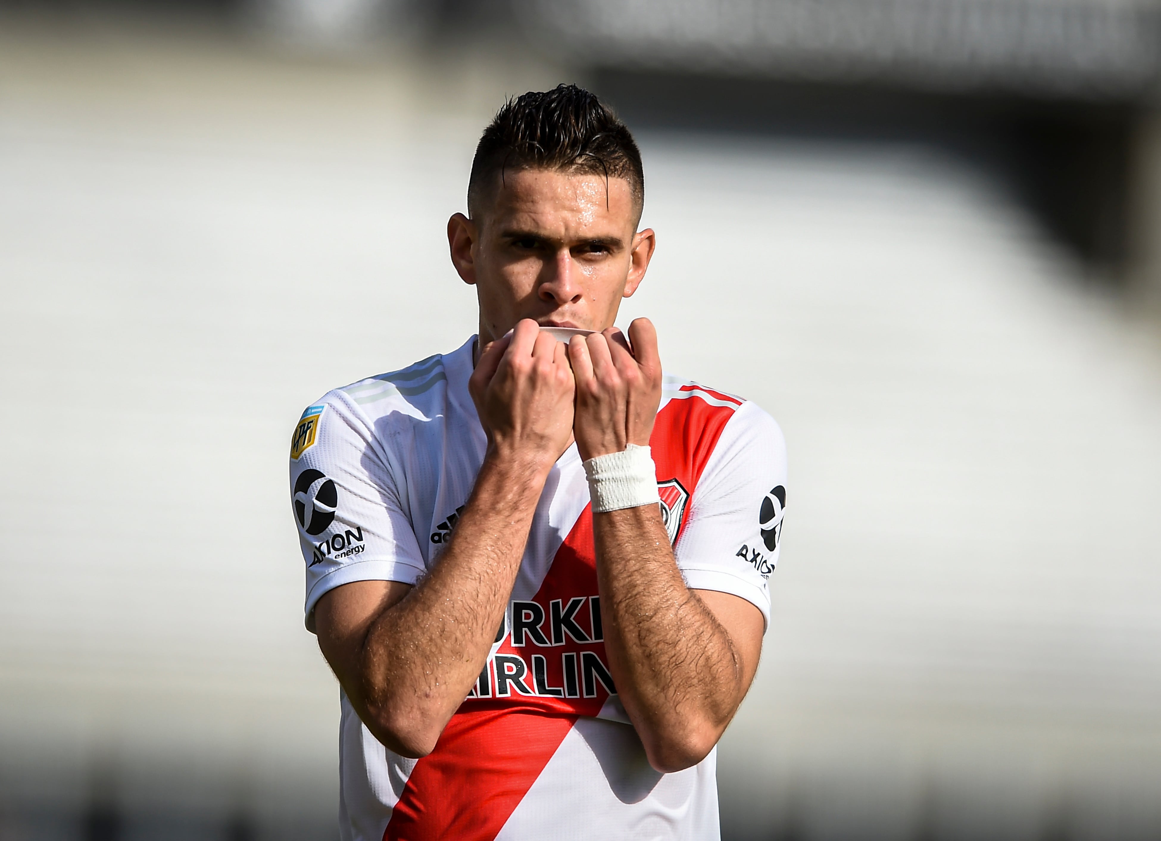 Rafael Santos Borre, exjugador de River Plate. (Photo by Marcelo Endelli/Getty Images)
