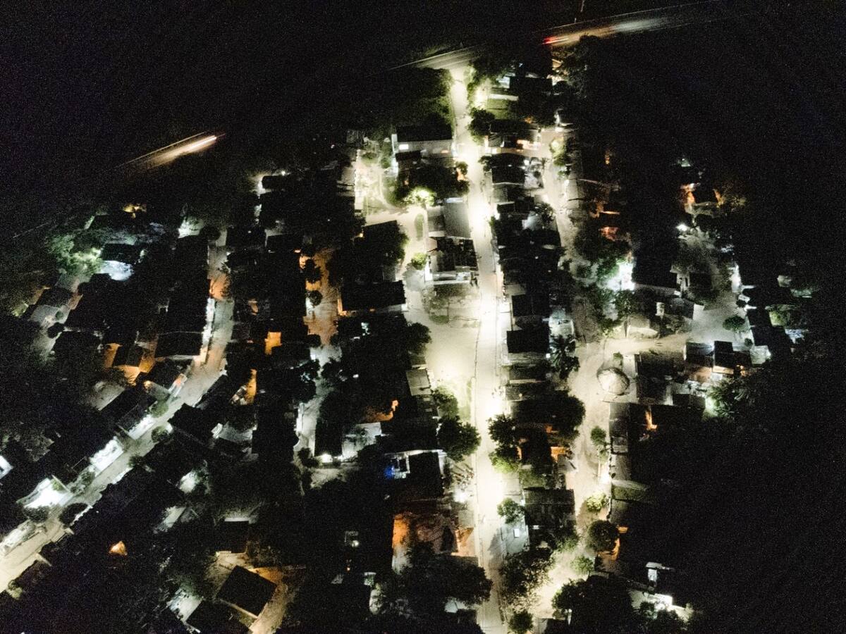 Arroyo de Piedra cuenta con nuevo alumbrado público