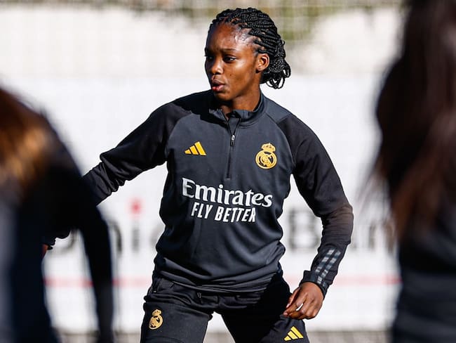 Linda Caicedo entrenando con el Real Madrid | Foto: Real Madrid (Twitter)