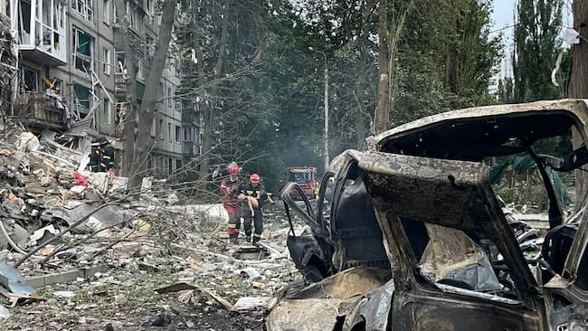 Seis muertos dejó ataque nocturno ruso masivo contra Kiev en Ucrania