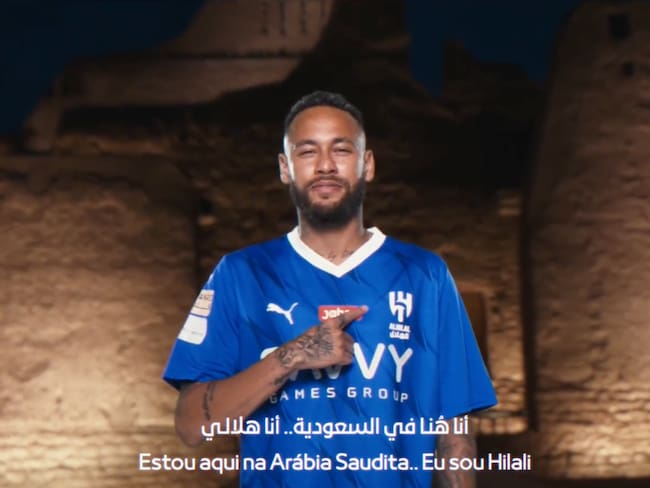 Presentación de Neymar en el Al-HIlal / Captura de pantalla