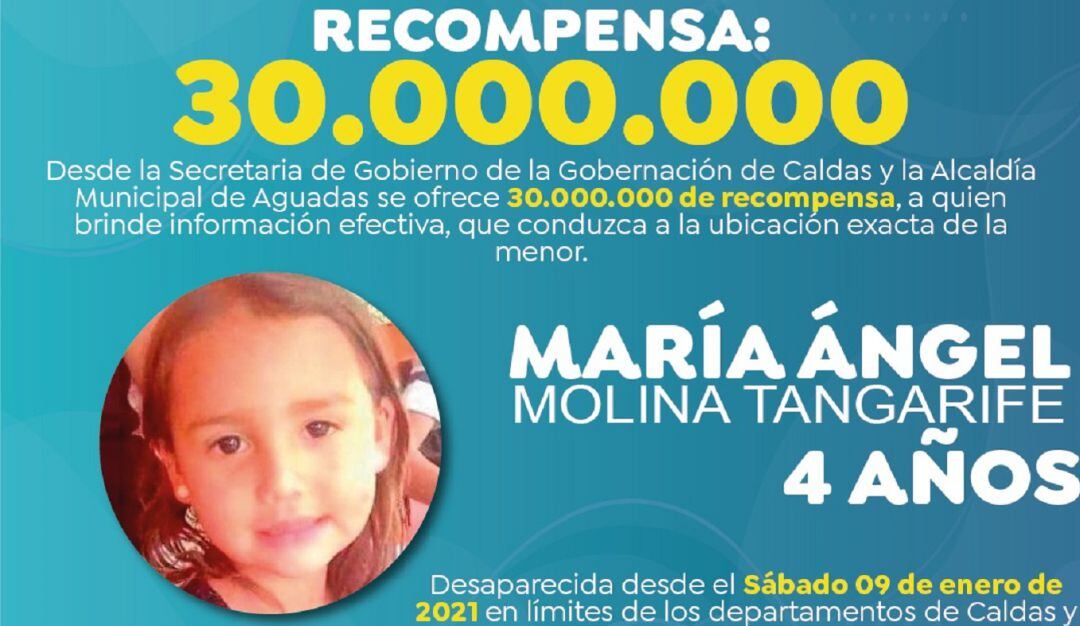 Menor secuestrada en Aguadas