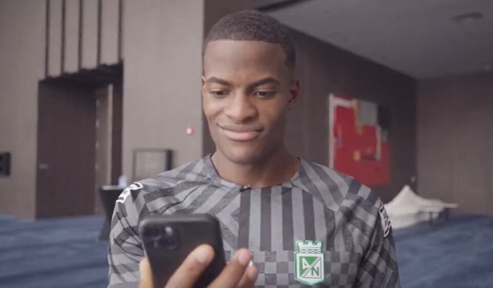 Andrés Felipe Román, futbolista de Atlético Nacional / Captura de pantalla @nacionaloficial