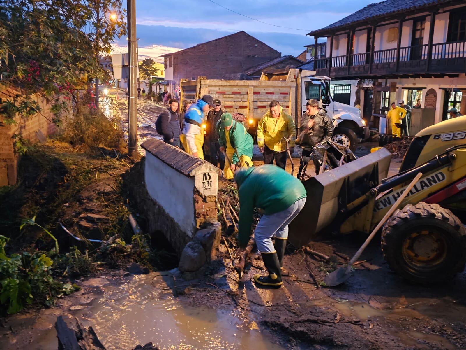 Emergencias por lluvias en Villa de Leyva / Foto: Suministrada