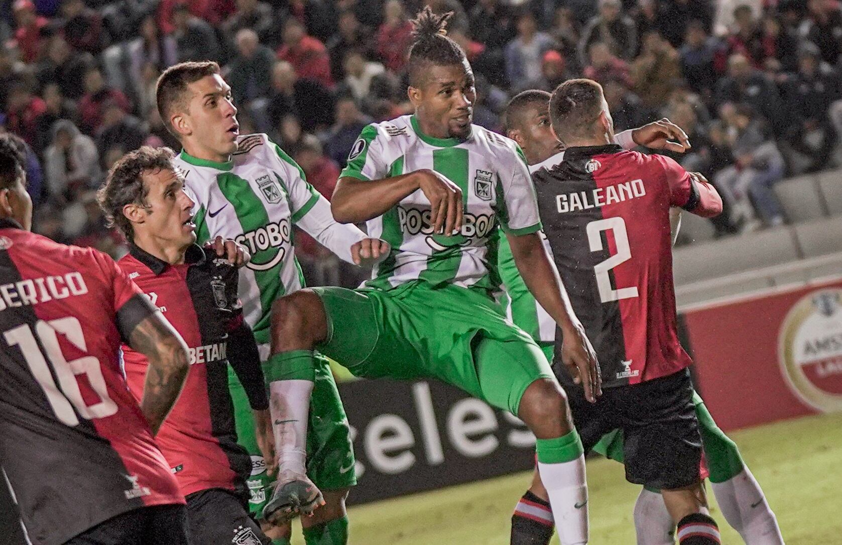 Danovis Banguero le dio la victoria a Atlético Nacional en su visita a Melgar / @nacionaloficial
