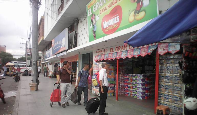 Venezolanos en el centro de Cúcuta