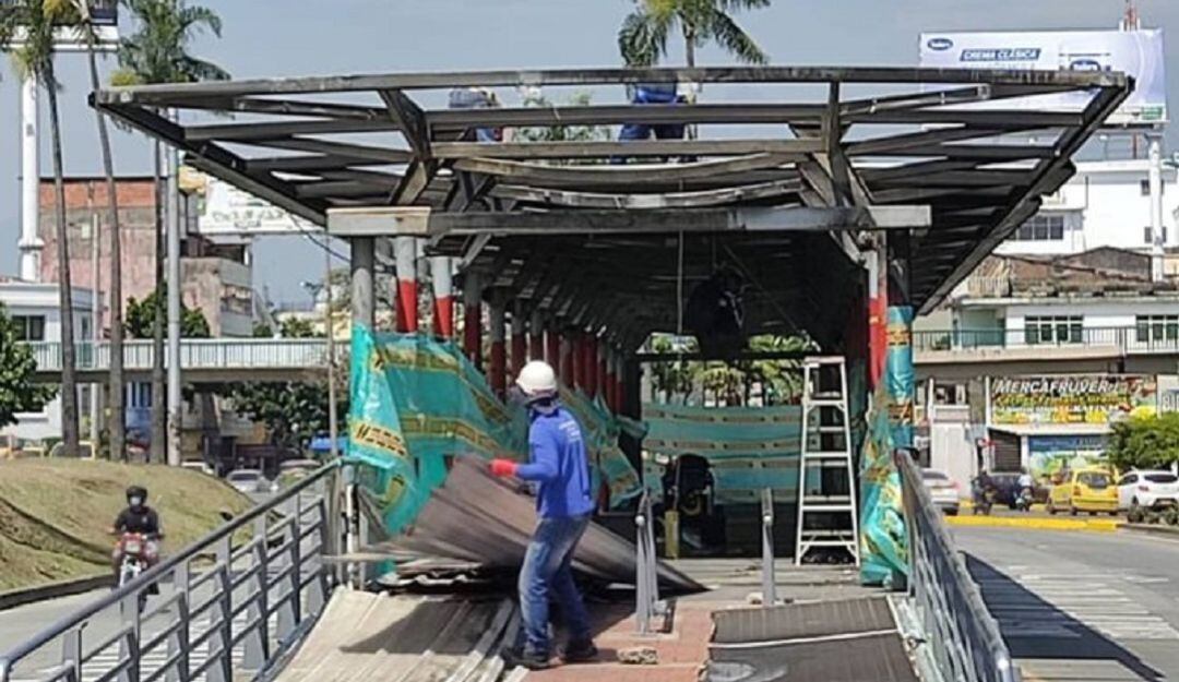 Reconstrucción de la estación de Santa Librada