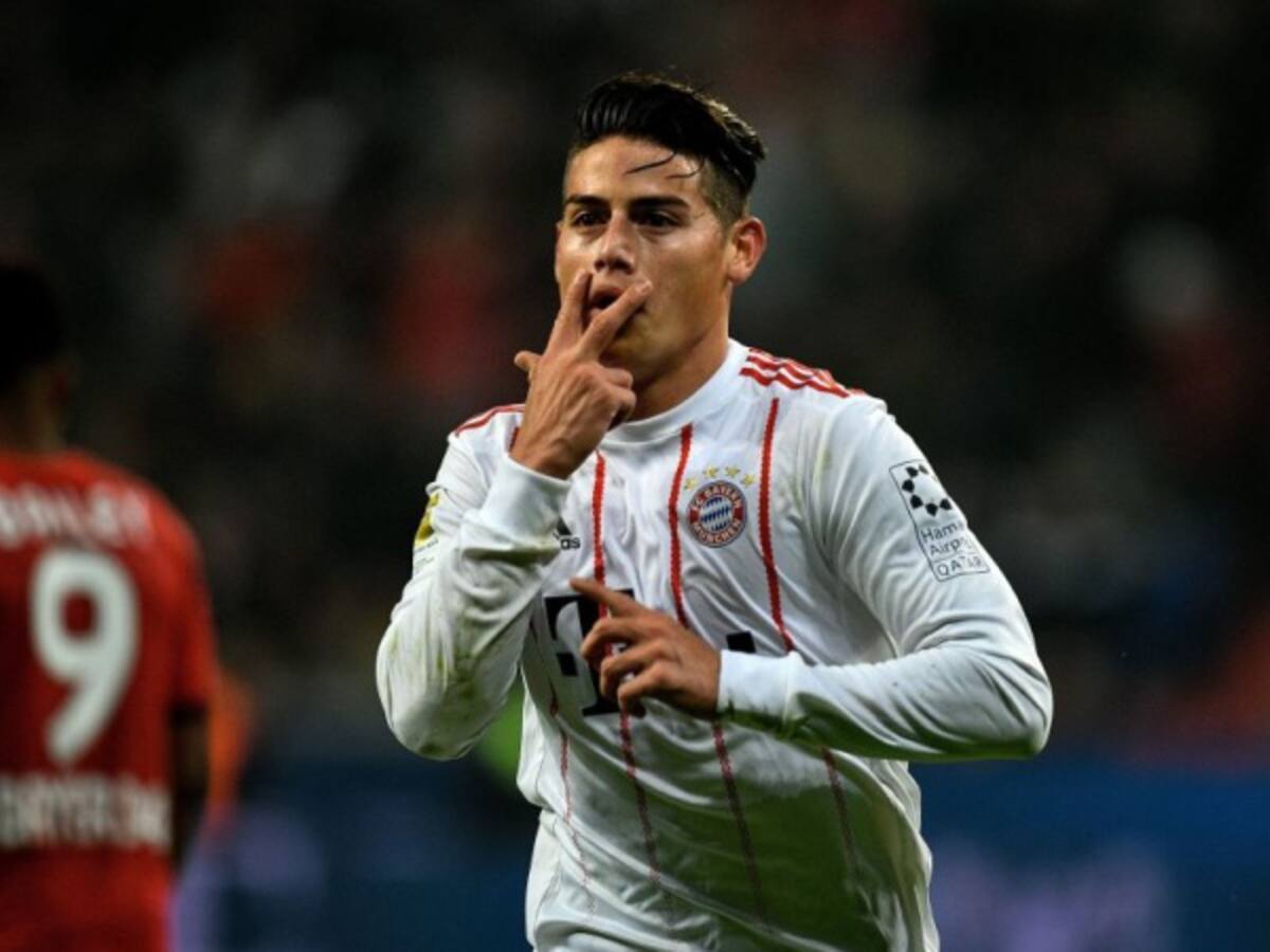 Gol de James al Leverkusen, nominado a los 'Premios Oscars' del Bayern